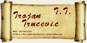 Trojan Trmčević vizit kartica